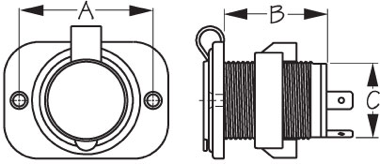 Sea-Dog, Deluxe Power Socket, Complete