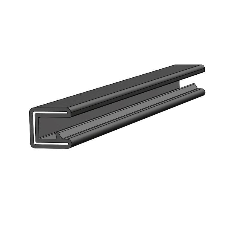 Flex Trim Black 1/4" Opening, X 1/2", 250' Per Box, Black