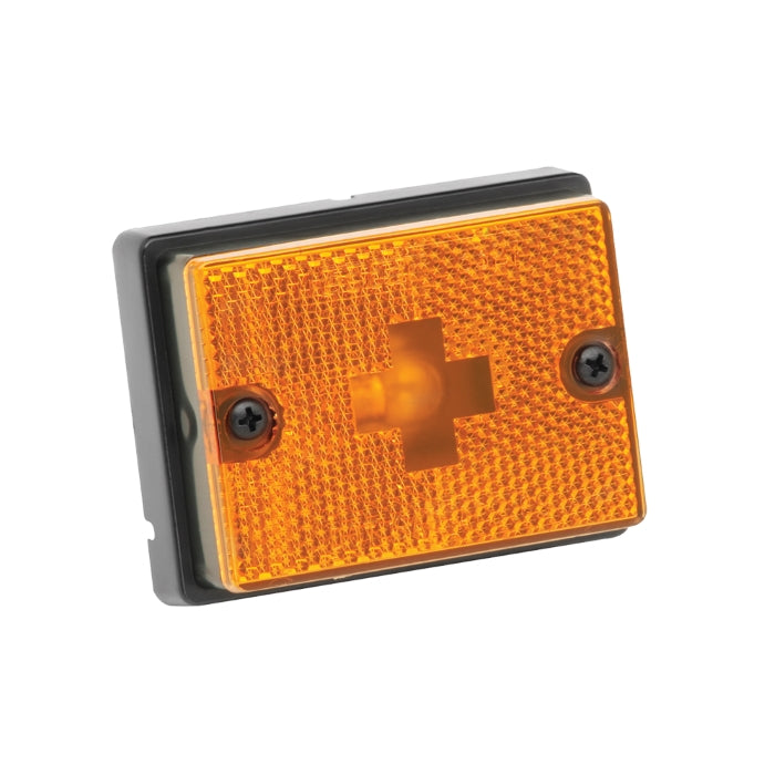 Trailer Clearance/ Side Marker Light, Amber, Rectangular - 203111