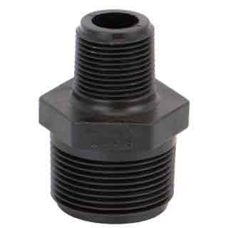 Banjo RN125-075 Reducing 1-1/4" x 3/4" Poly Nipple
