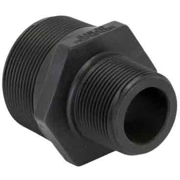 Banjo RN200-125 Reducing 2" x 1-1/4" Poly Nipple