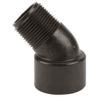 Banjo 1" Poly Street 45° Elbow