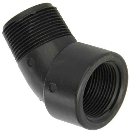 Banjo 1-1/4" Poly Street 45° Elbow