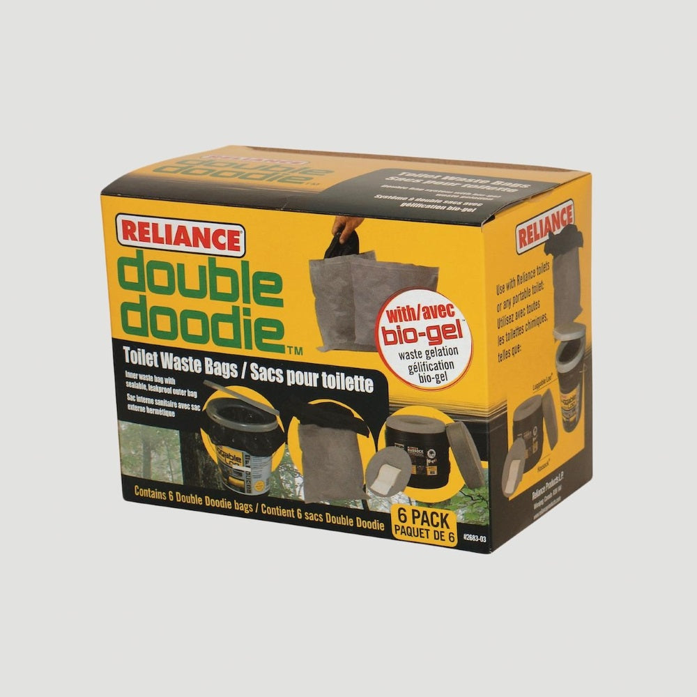 Reliance Double Doodie Waste Bags with Bio-Gel, Box