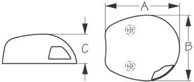Sea-Dog LED Navigation Side Light, Top Mount, Stainless, Pair