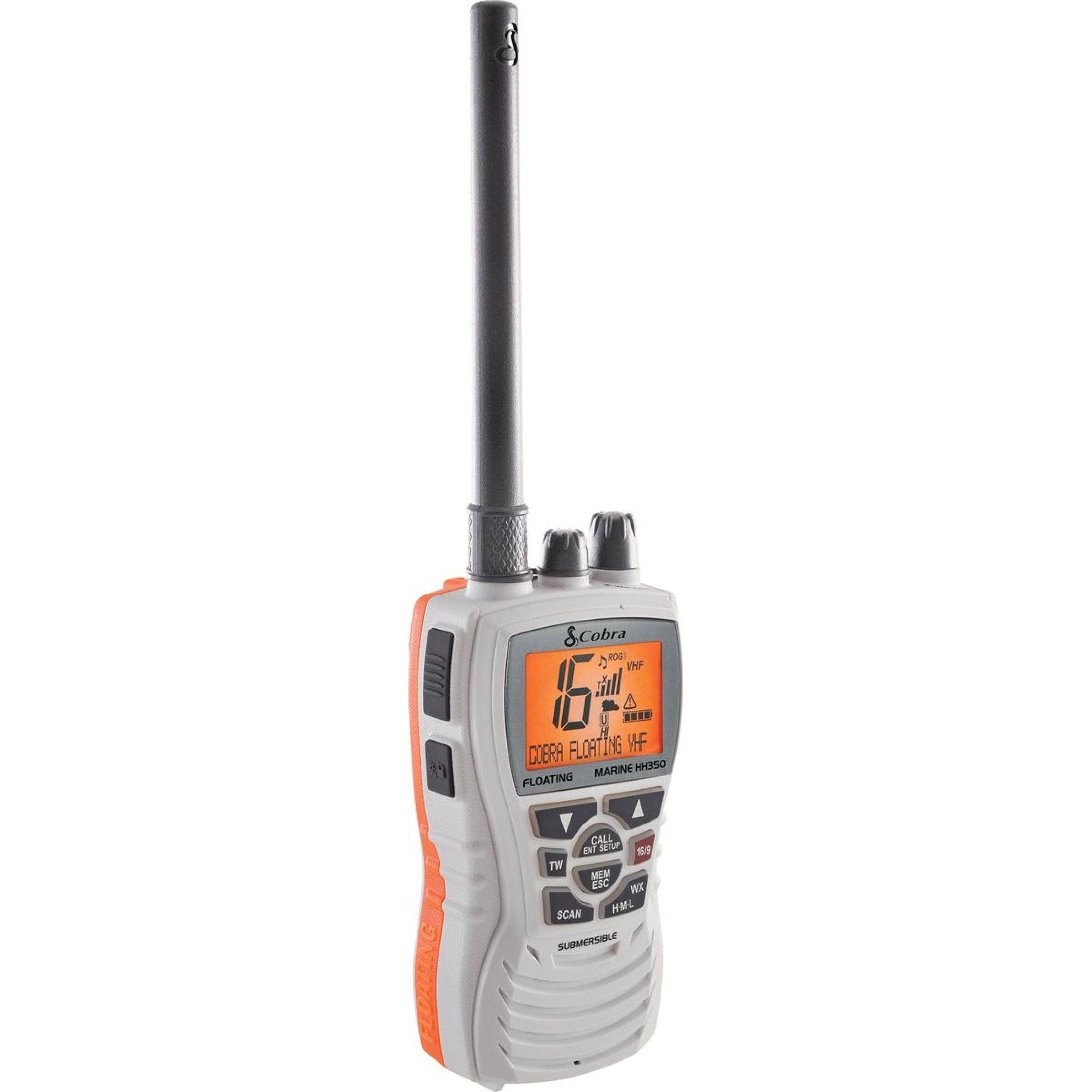 Cobra, 6 Watt Floating VHF Radio, White