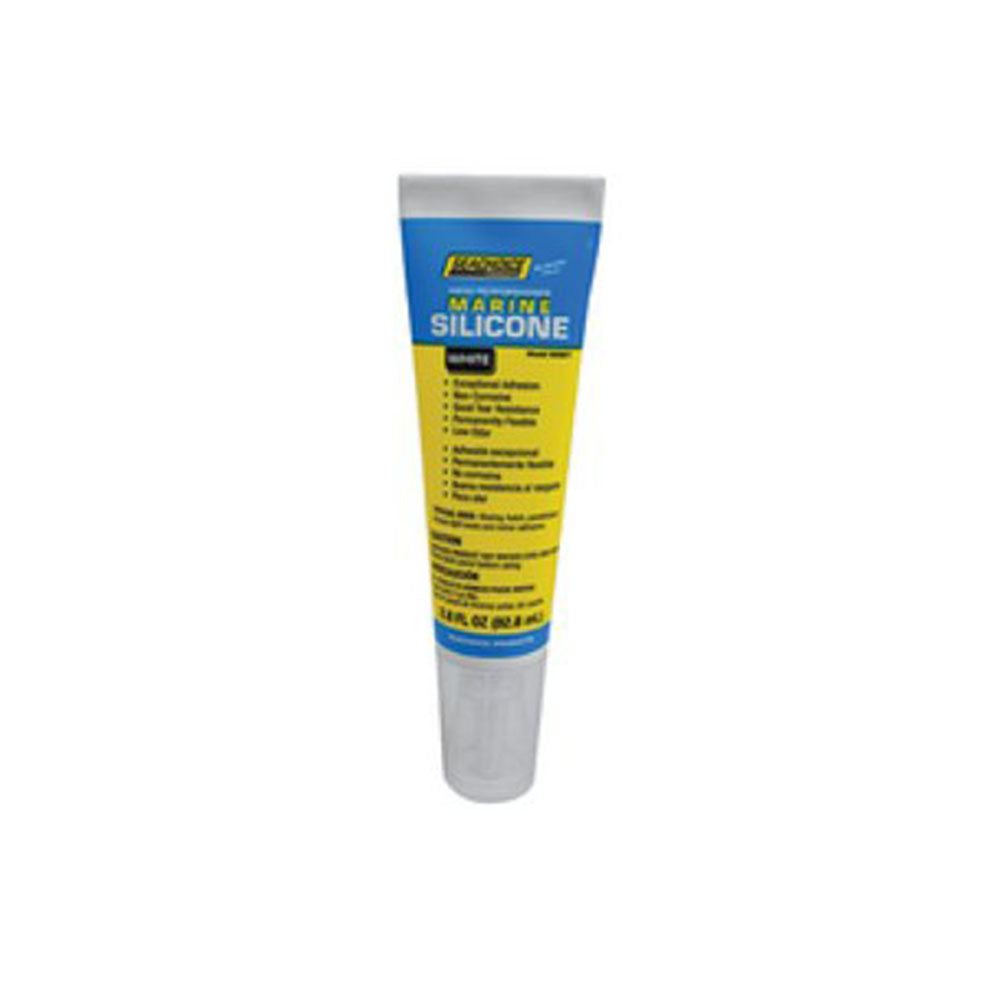 SeaChoice, High Performance Marine Silicone Sealant, White, 2.8 oz Tube