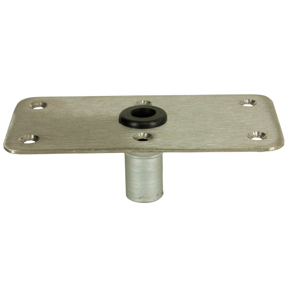 Springfield, Kingpin Deck Base, 4" x 8", Stainless Steel