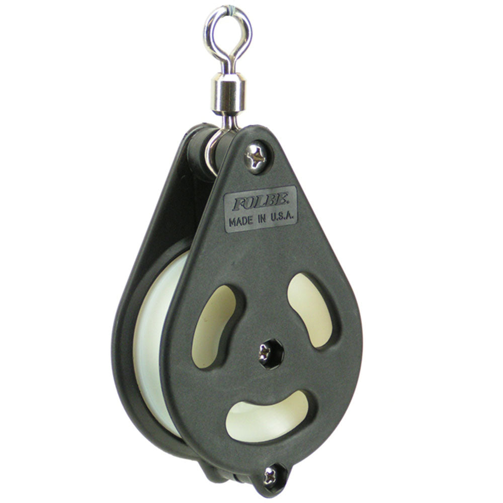 Folbe, 3" Block Cable Pulley with Swivel