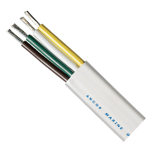Multi-Conductor Cable, Ancor Flat Tinned Trailer 16/4, per Foot
