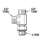 SeaStar ORB Hose Fittings, -3 Helms/Cylinders, Tee Fitting