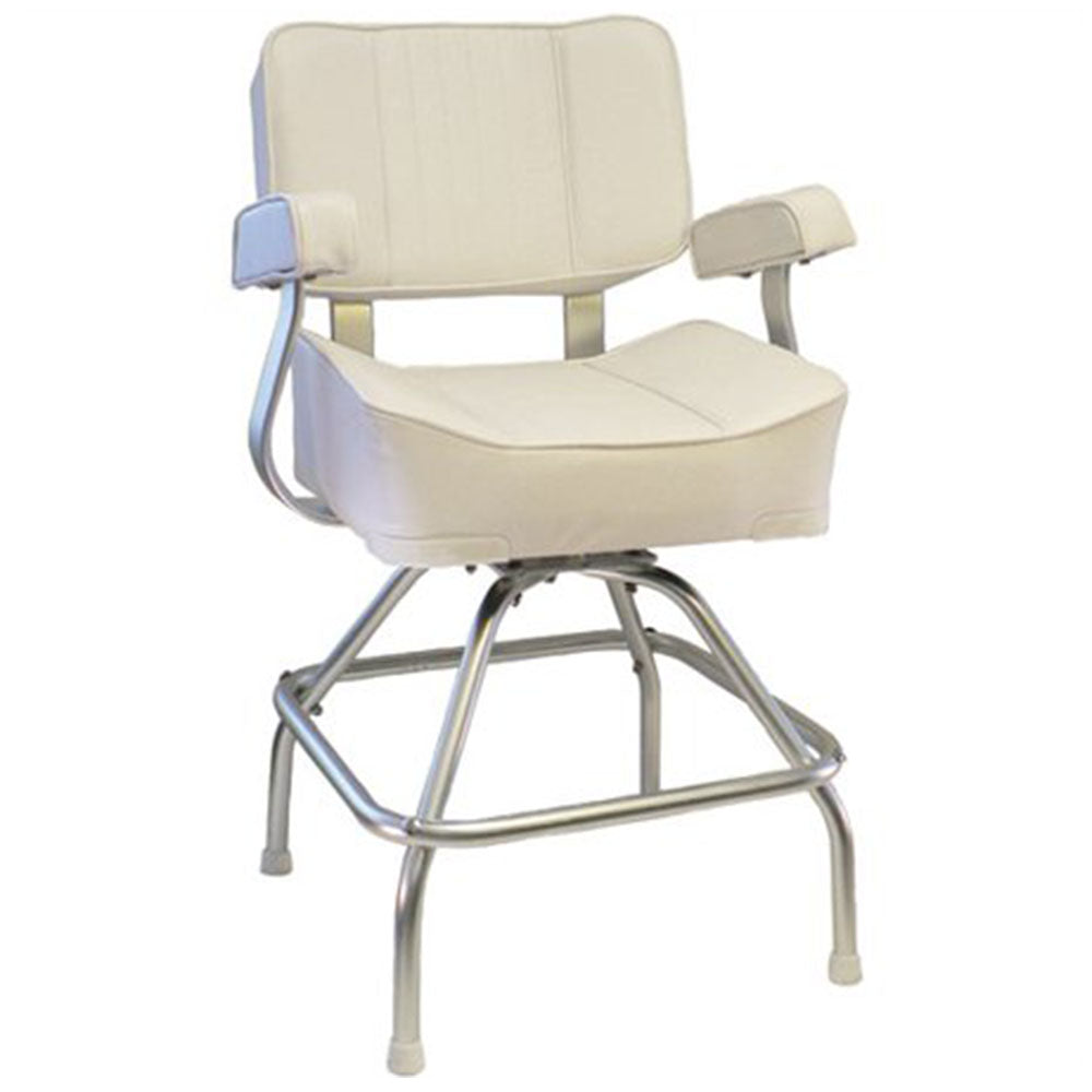 Springfield Deluxe Captain's Chair Seat & Stand, Off White