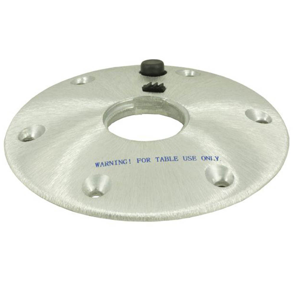 Springfield Thread Lock Table Base, Satin, 7" Round