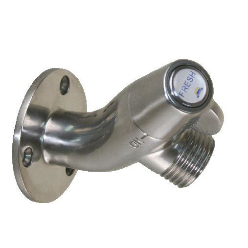 Angled Marine Washdown Spigot, 1/4 Turn Ceramic Valve