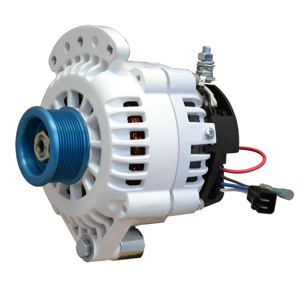 Balmar 6-Series Alternators offer exceptional power in a small case alternator from 70 to 150 Amp rating, offering trouble free installation and exceptional cooling for size and output.