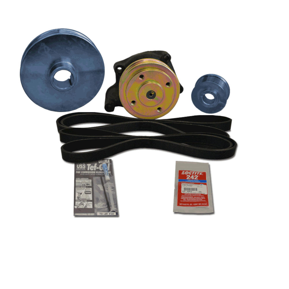 AltMount Serpentine Pulley Kit, Perkins/Sabre Engines 4107, 4108