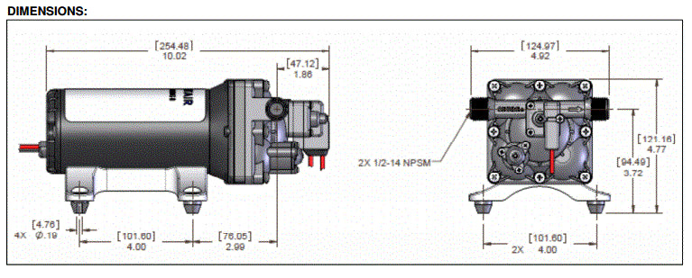 PRO BAITMASTER II Livewell Pump, <br>12v, 4.0 GPM
