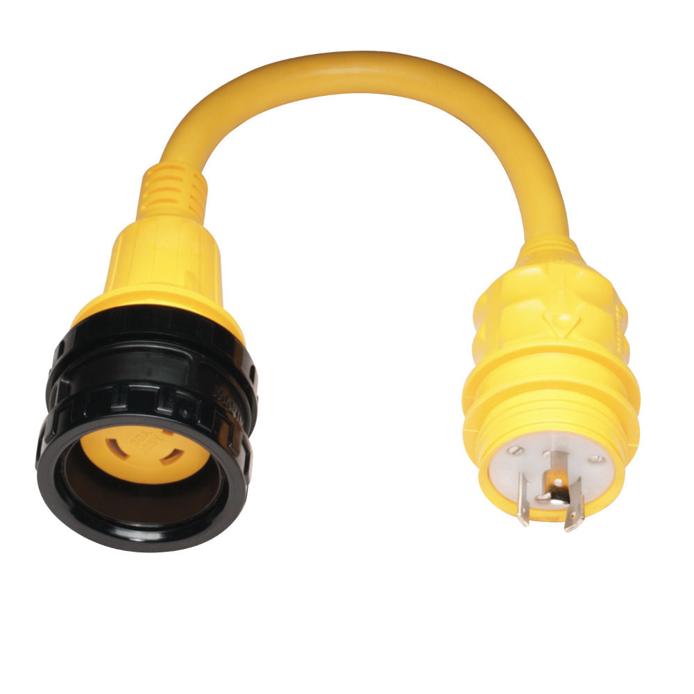 Pigtail Adapter, 20A 125V Male To 30A 125V Female