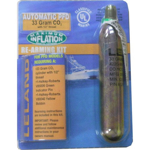 Leland Rearm Kit for Automatic PFDs, Replaces Mustang MA7270