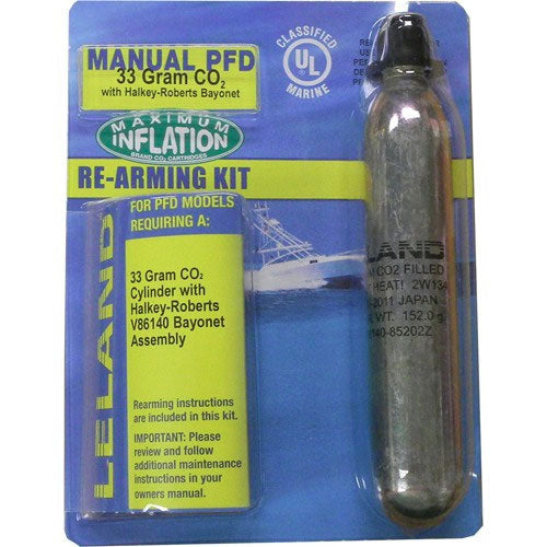 Leland Rearm Kit for Manual PFDs, Replaces Mustang MA7203