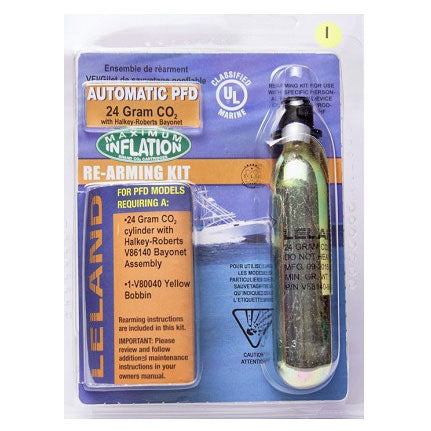 Leland Rearm Kit V86000-84204Z, Automatic PFD, 24g, Halkey-Roberts Bayonet, V80040 Yellow Bobbin