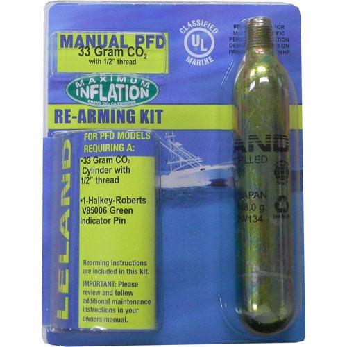 Leland Rearm Kit, Manual PFDs, 33g, 1/2", Replaces Mustang MA717