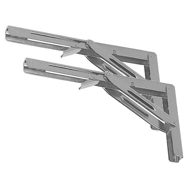 Table Support Brackets, Folding Wall Mount, Heavy Duty, Pair, Bulk
