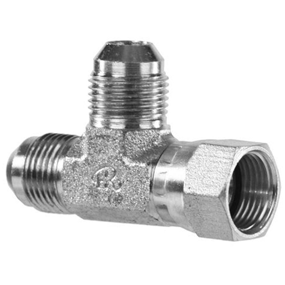 Swivel Nut Run Tee, 1/4 x 7/16-20