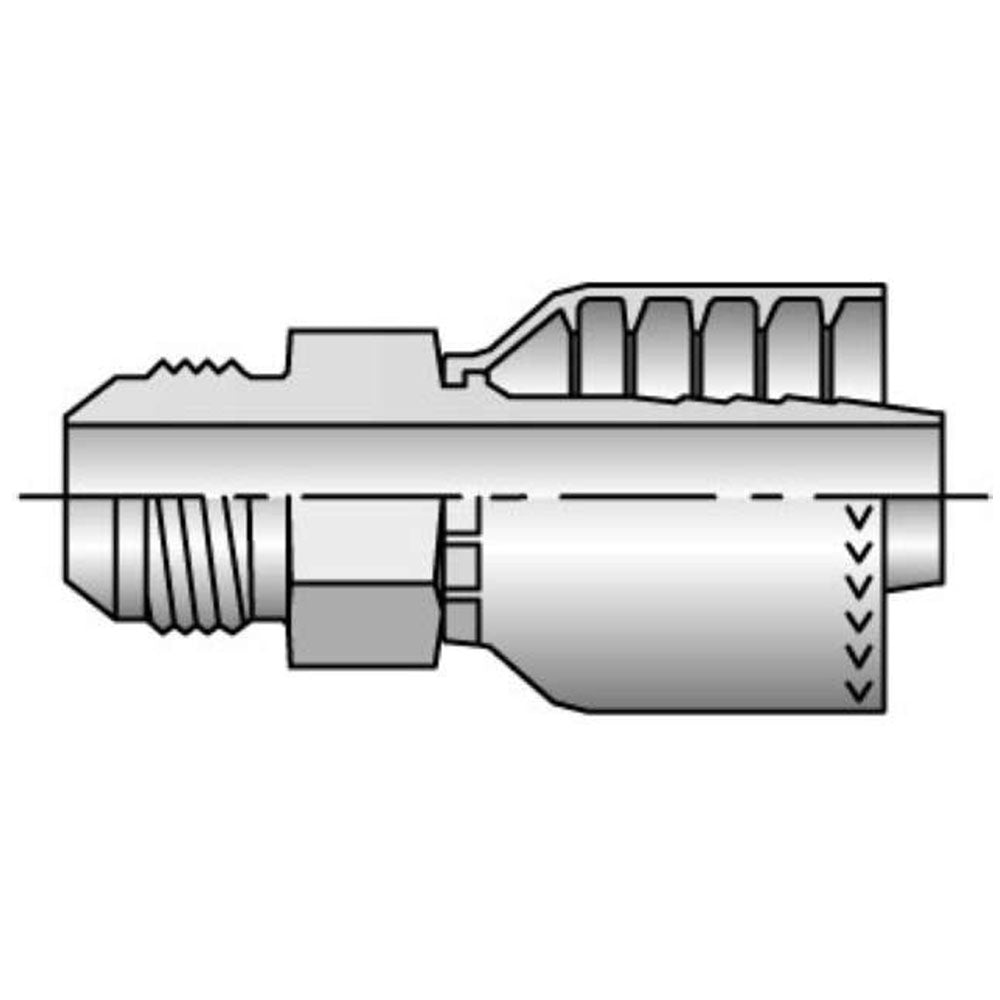 Male JIC 37 deg. - Rigid Straight, 1-1/4 x 1-1/4
