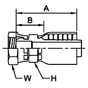 Female NPSM Pipe - Swivel Straight, 3/4x14