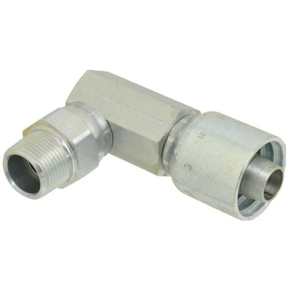 Male NPTF Pipe - 90 Elbow, 1/2x14