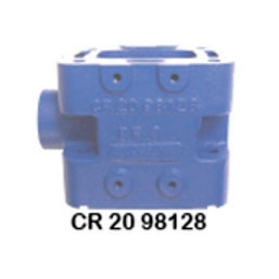 Crusader, V8-283, 305, 307, 327 and 350 C.I.D., Manifold to riser 4" Spacer Block (single), Replaces # 98128