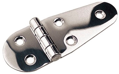 Stainless Steel Round Side Hinge 4-1/16" x 1-1/2"