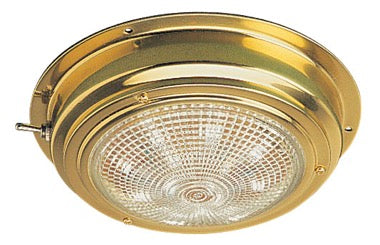 Brass LED Dome Light 5" Lens