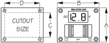 Wave LED Battery Test Rocker Switch Panel