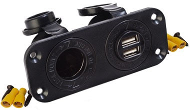 Double USB & Power Socket Panel