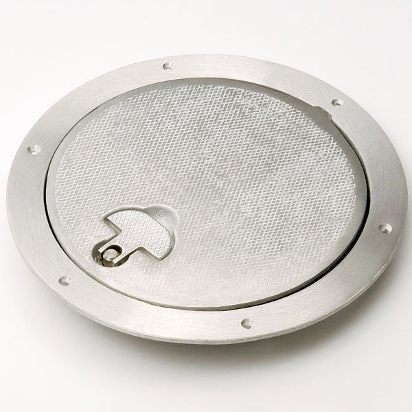 Cast Aluminum Deckplate, Round, 5-3/16" Opening