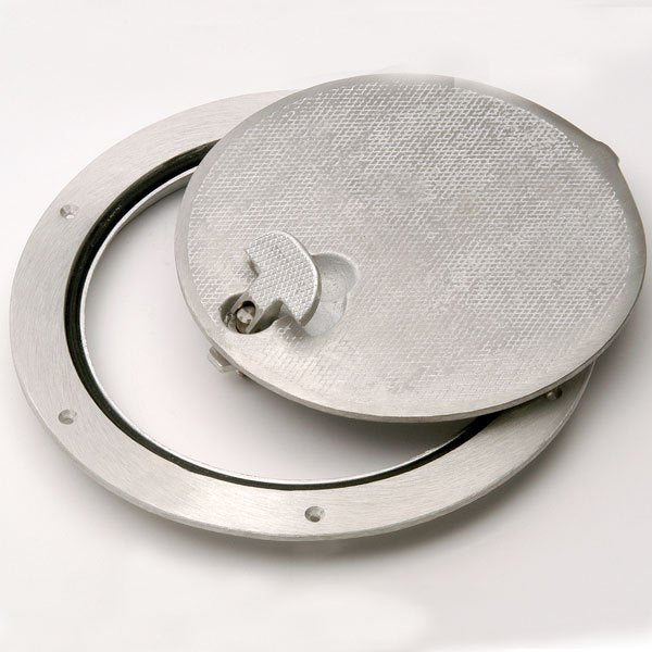 Cast Aluminum Deckplate, Round, 5-3/16" Opening