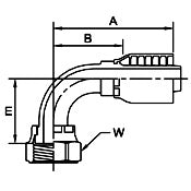 Female Seal-Lok - Swivel 90 Elbow, 1/2 x 1/2