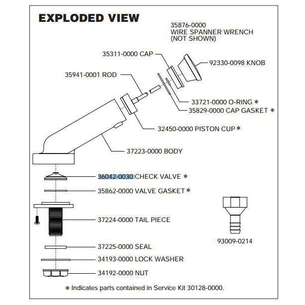 Jabsco, Check Valve, Straight Intake