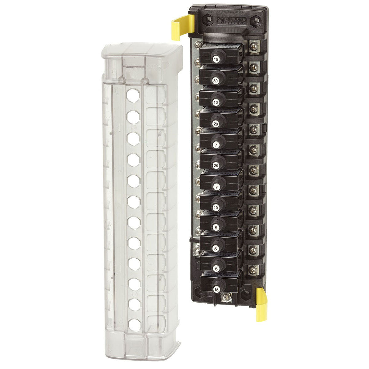 Blue Sea ST CLB Circuit Breaker Block - 12 Position with Negative Bus, p/n 5054