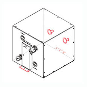 Kuuma 6 Gallon Water Heater, Front Mount, Rear Exchanger