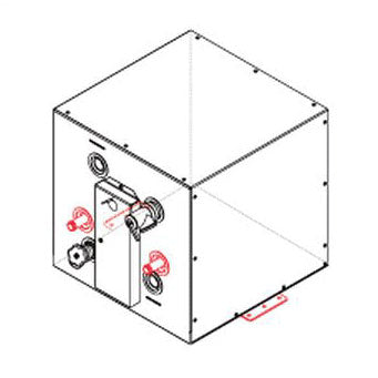 Kuuma 11 Gallon Water Heater, Side Mount, Front Exchanger