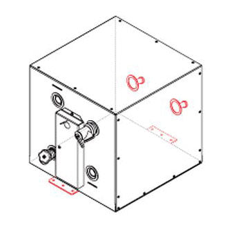 Kuuma 11 Gallon Water Heater, Front Mount, Rear Exchanger