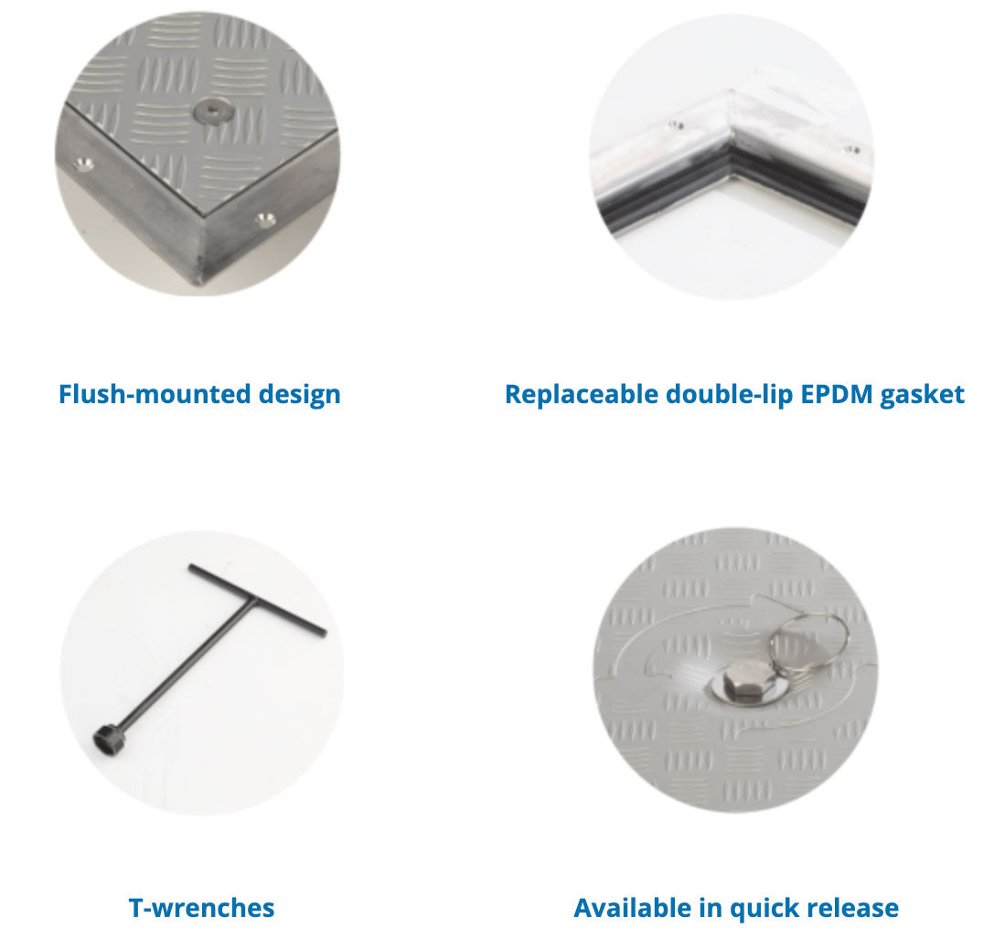 Aluminum Anchor Hatch, 16" x 24", Endure