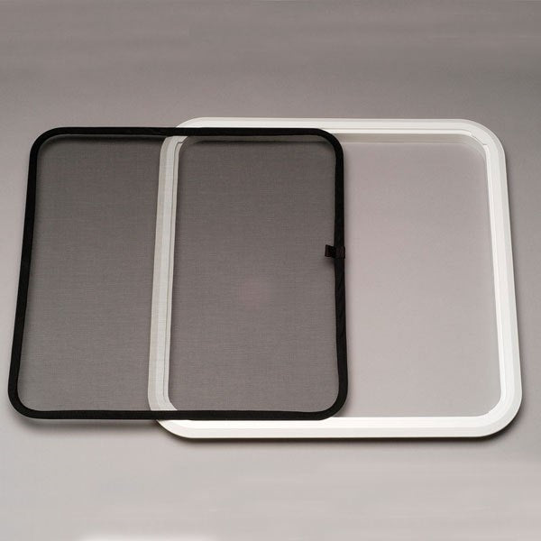 Trim Ring, for N1070/N2070 Hatches, Molded Tabs, Accepts Wire Screen, Off White