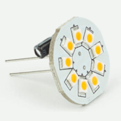 LED Replacement Bulb, G4 / GU4 Mini Back Pin (Dual), 10-30VDC, Warm White