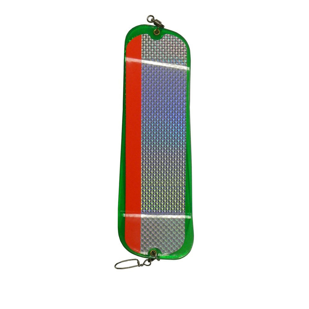 Gibbs Delta #1 Highliner Flasher - UV Green / Red Striper