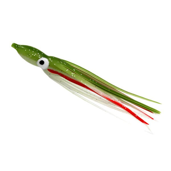 Gibbs Delta 4-1/2" Rigged Squid - Army Truck Glow