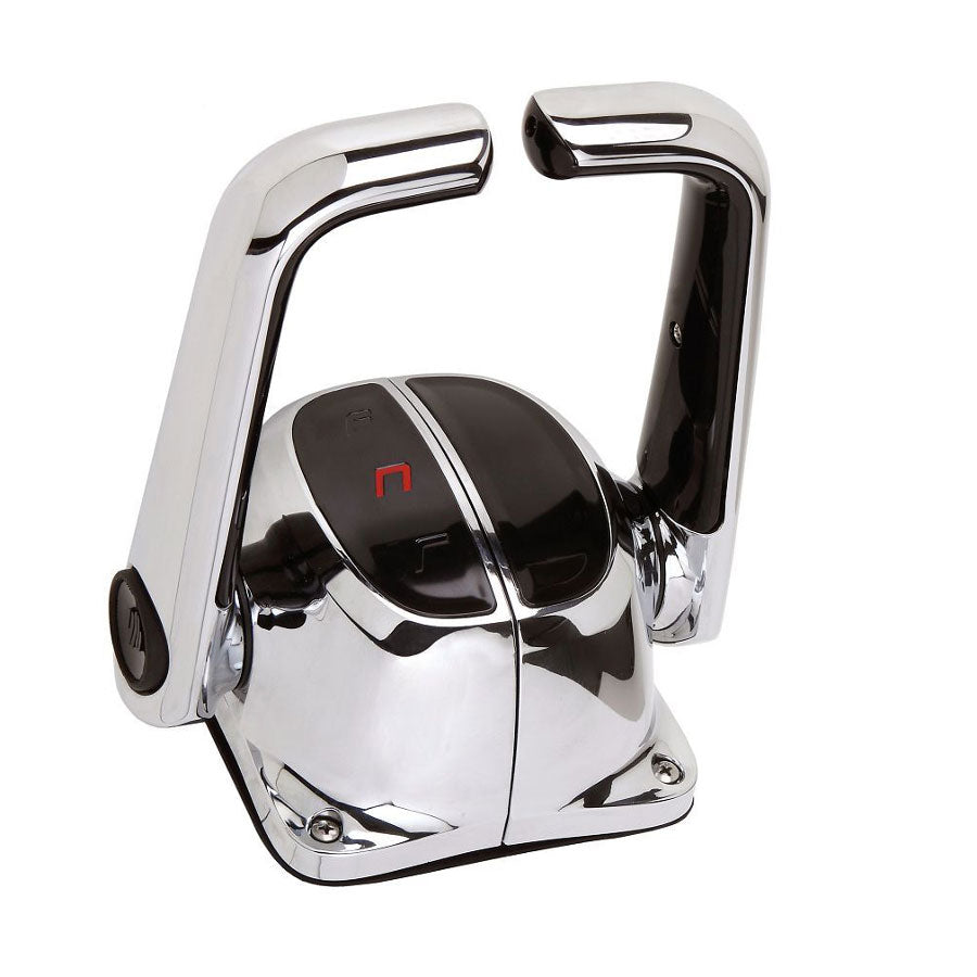 Twin Engine Top Mount Control B502CHT/L with Trim and Lock, Chrome
